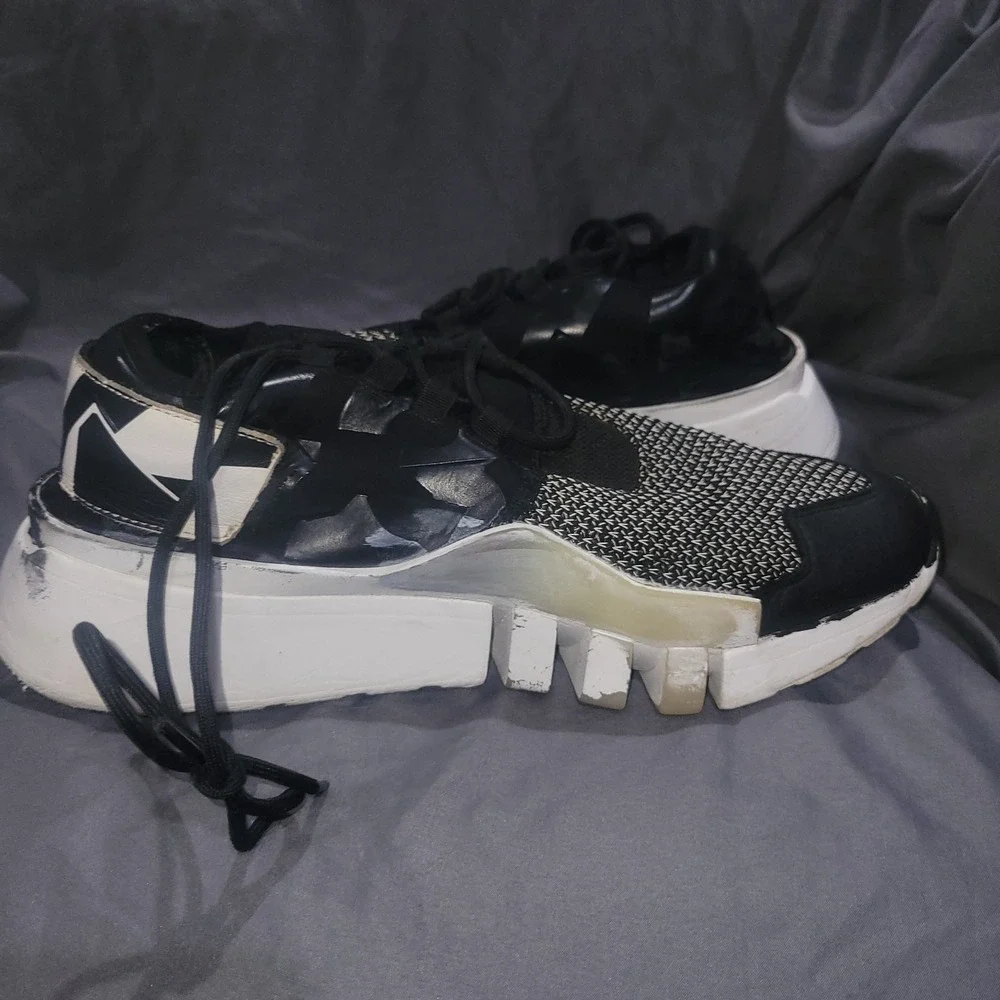 Vintage Winter 2017 Adidas Y-3 Collection Adidas Ayero Black And White Sz 11